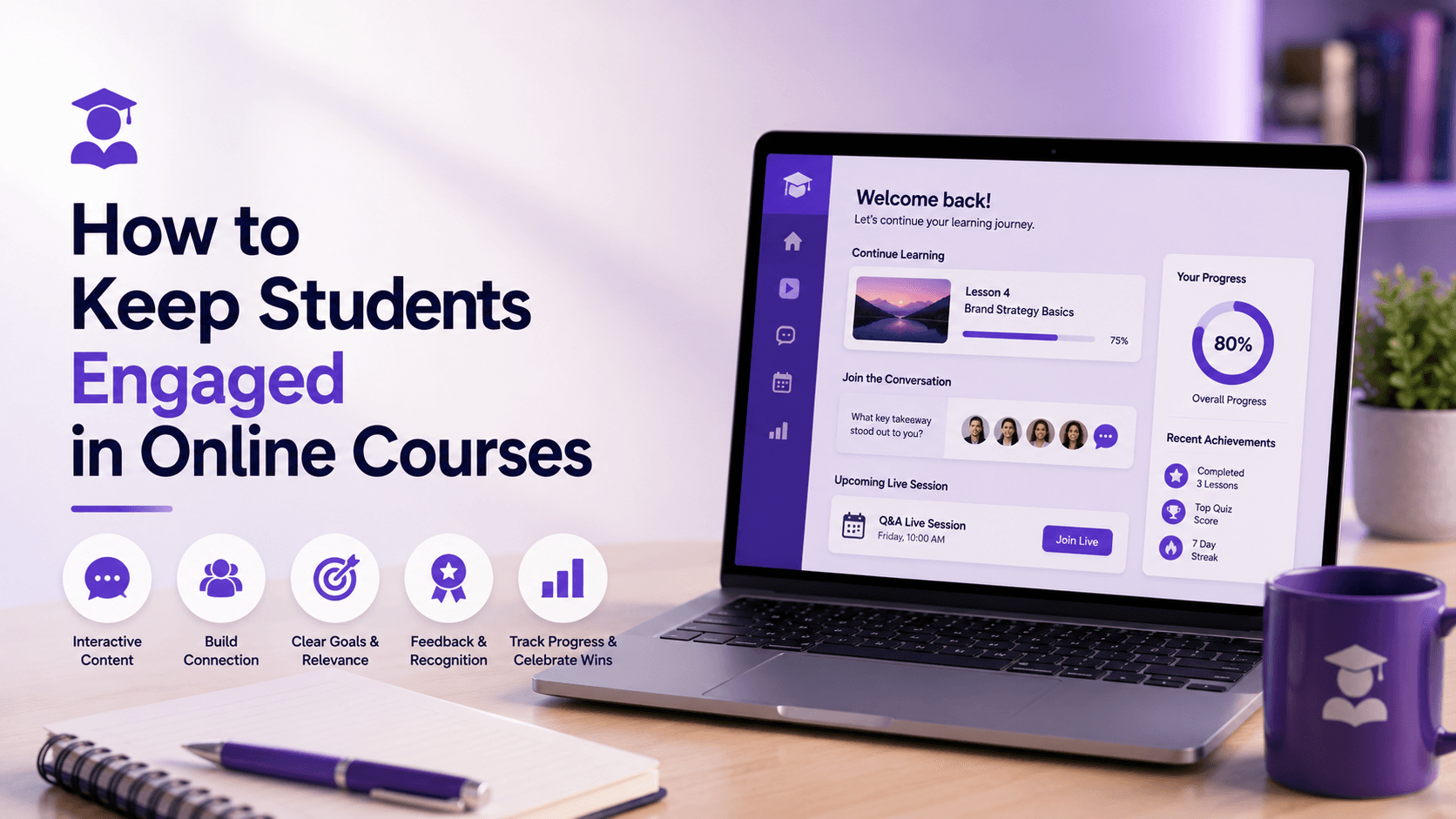 How to Keep Students Engaged in Online Courses cover image